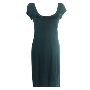 Karen Kane, Black, Beaded, Heavy Knit Dress